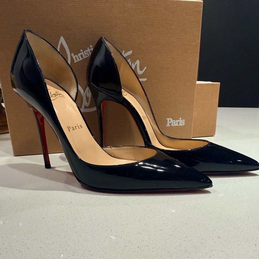 Christian Louboutin Glossy Black Stiletto Heels
